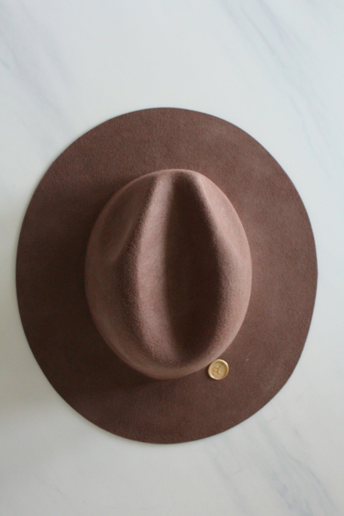 Large Size Fedora - Brown