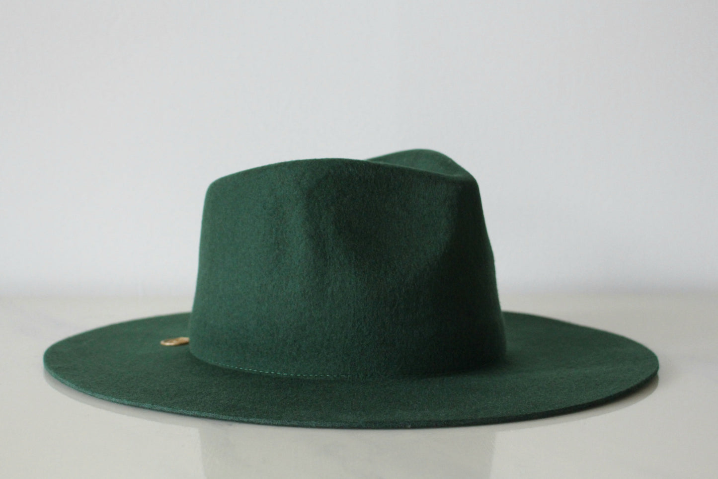 Wide Brim Fedora - Forest Green