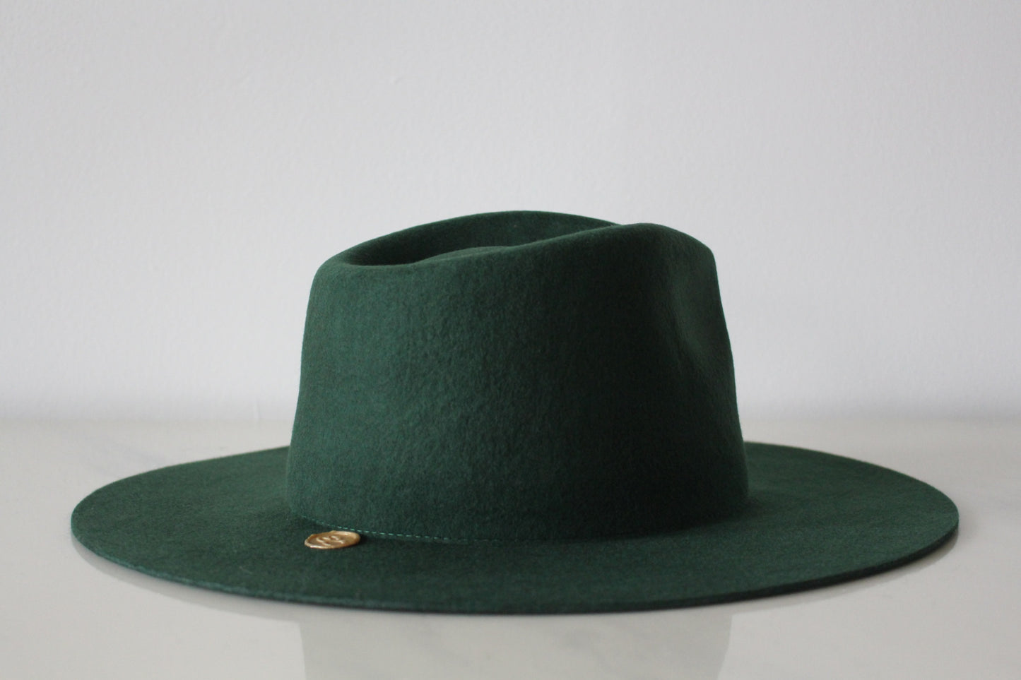 Wide Brim Fedora - Forest Green