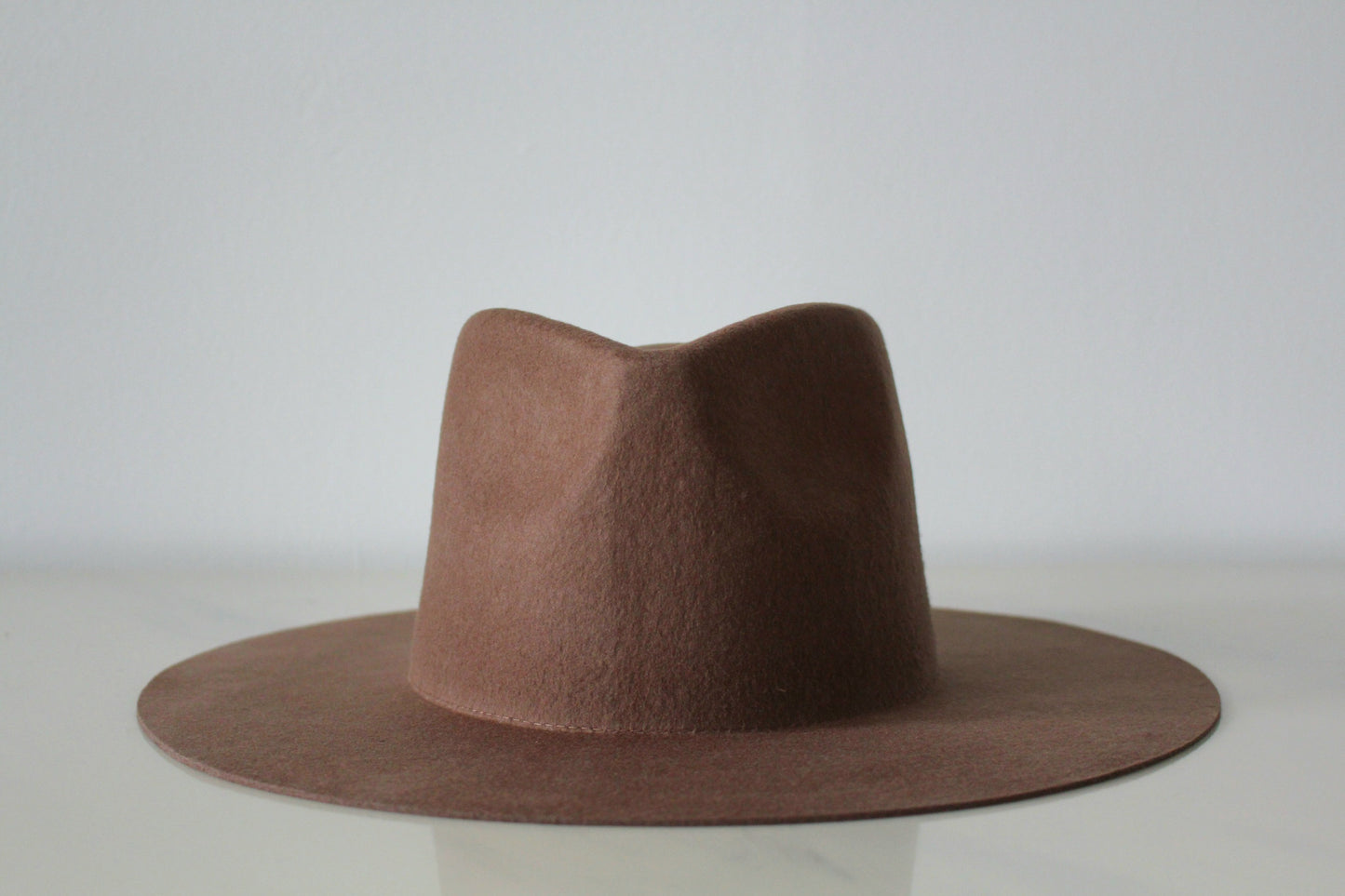 Wide Brim Fedora - Brown