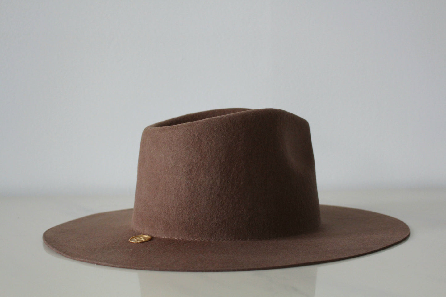 Wide Brim Fedora - Brown