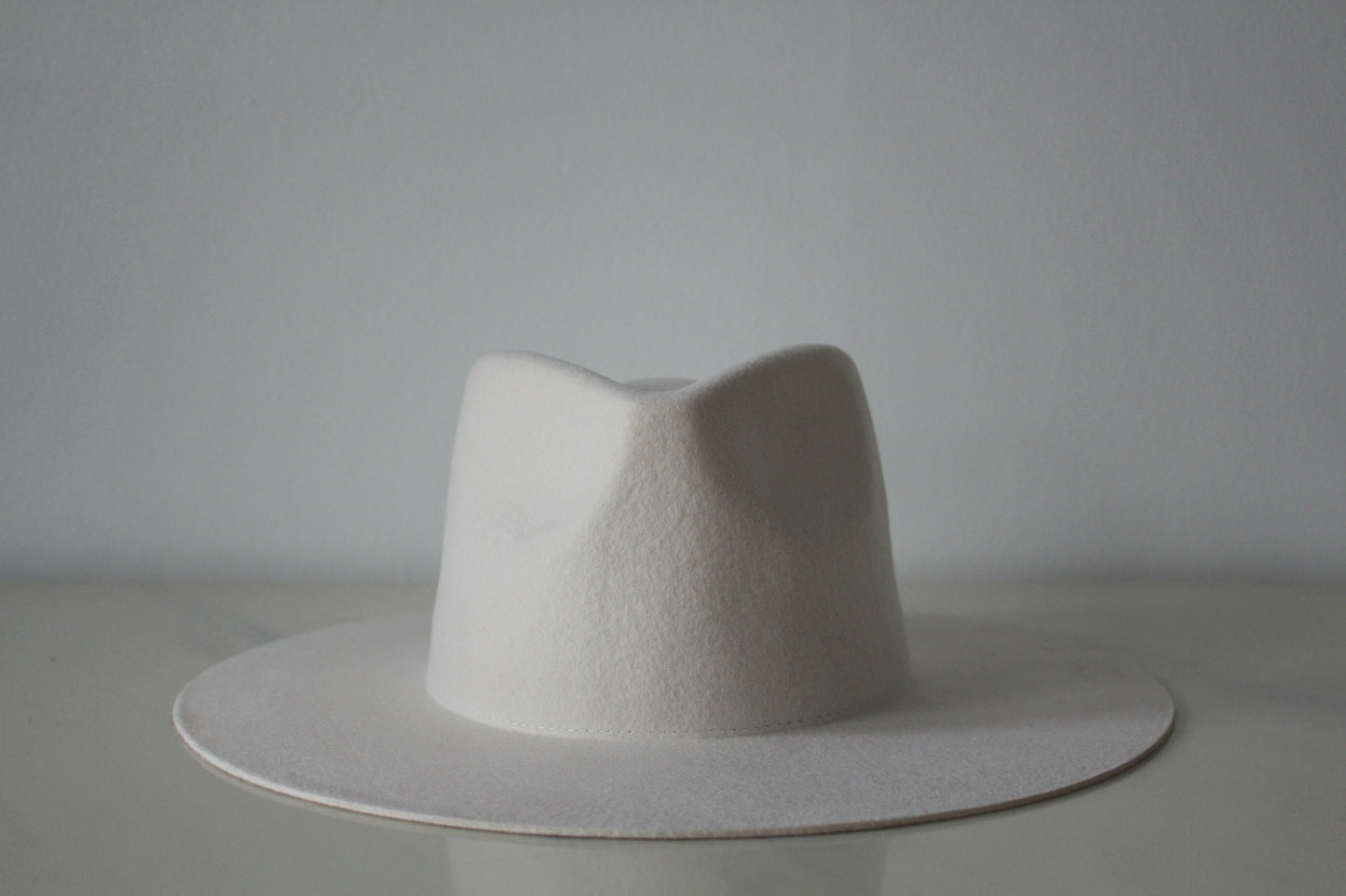 Wide Brim Fedora - Ivory
