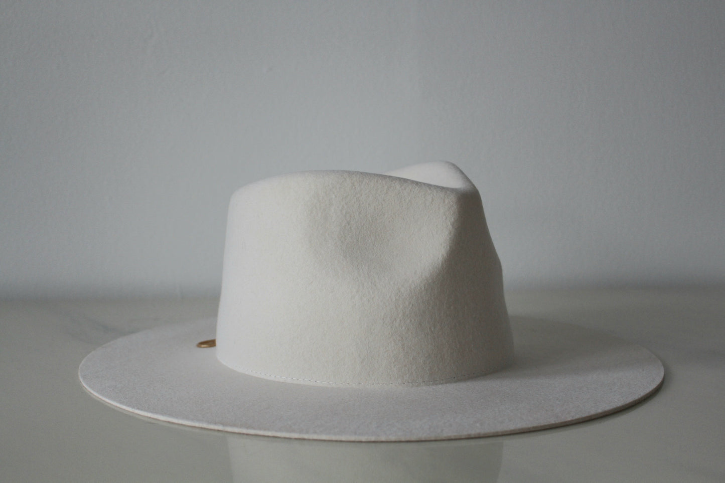 Wide Brim Fedora - Ivory