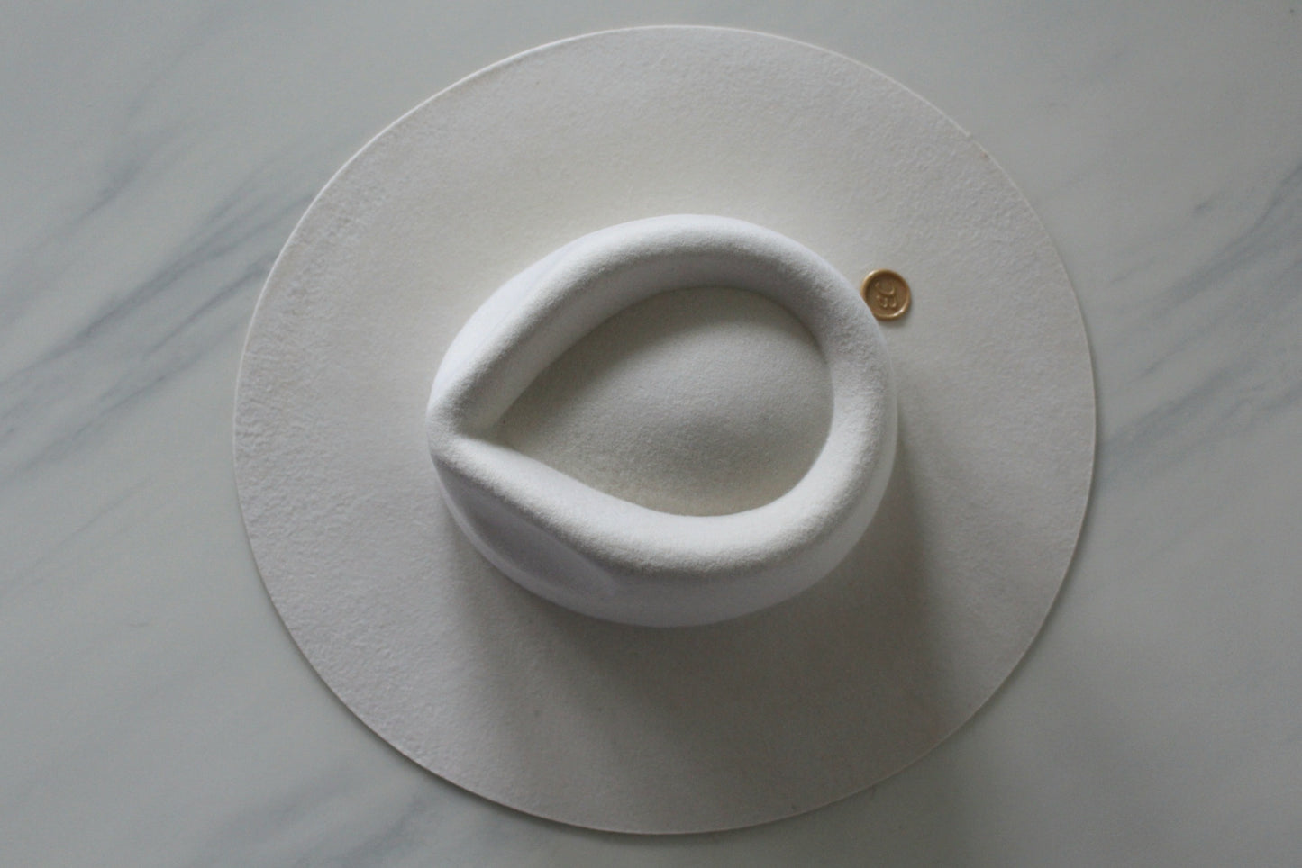 Wide Brim Fedora - Ivory