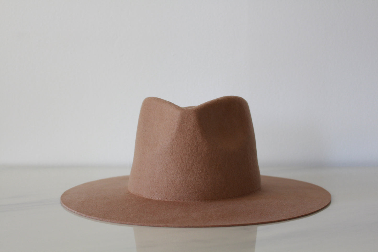 Wide Brim Fedora - Camel