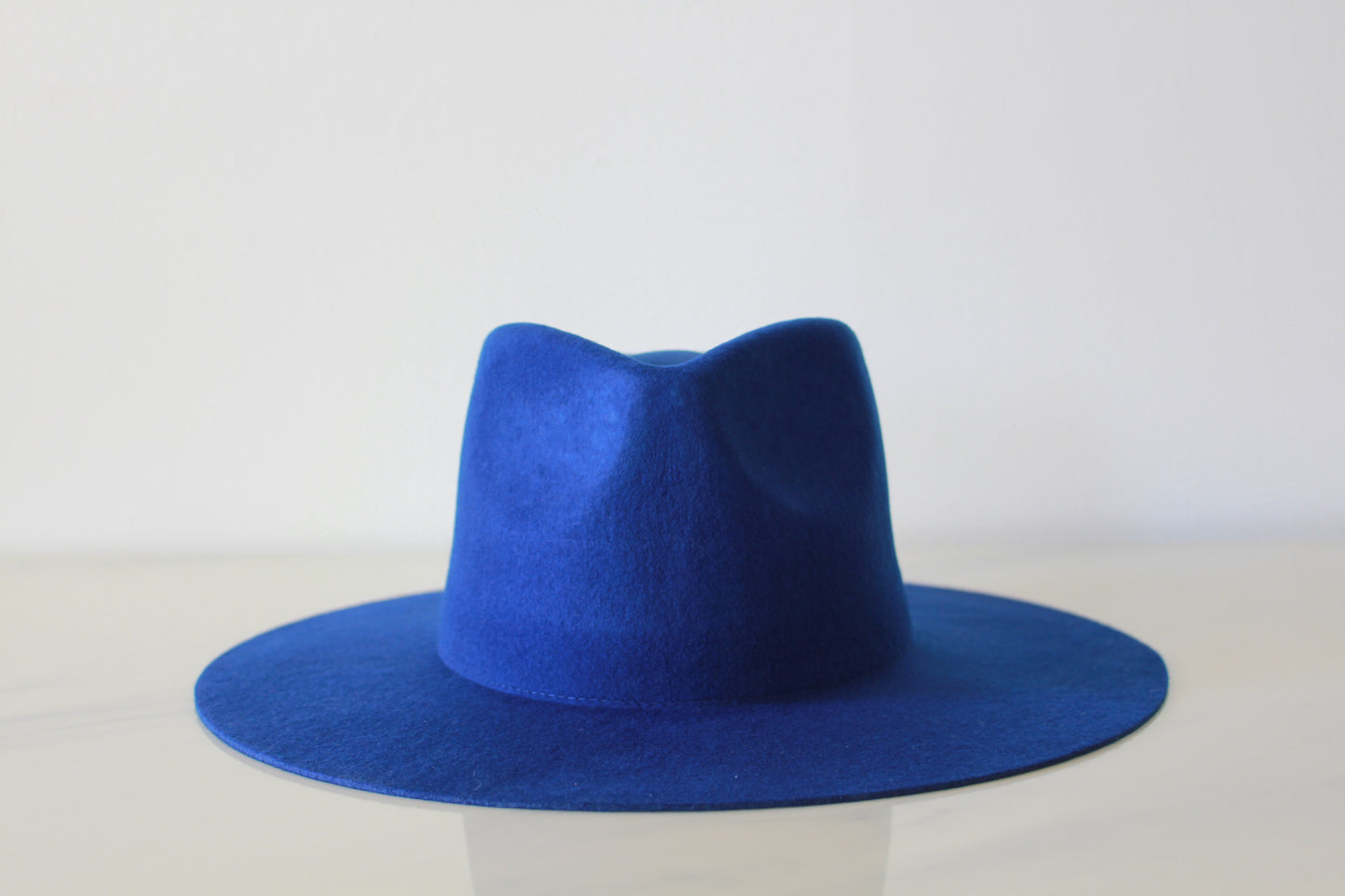 Wide Brim Fedora - Royal Blue