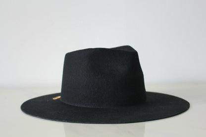 Wide Brim Fedora - Black