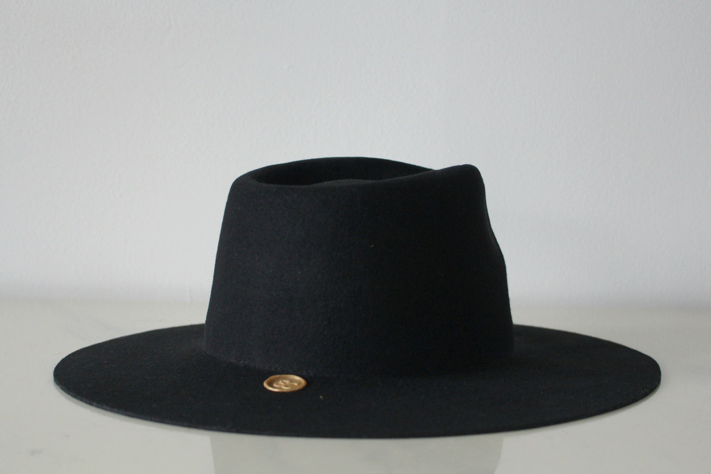 Wide Brim Fedora - Black