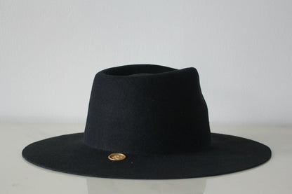Wide Brim Fedora - Black