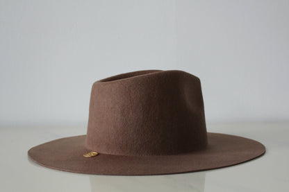 Wide Brim Fedora - Brown